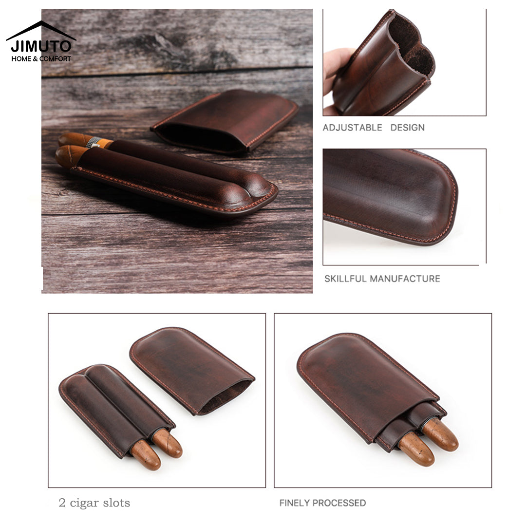 2-finger antique cigar case
