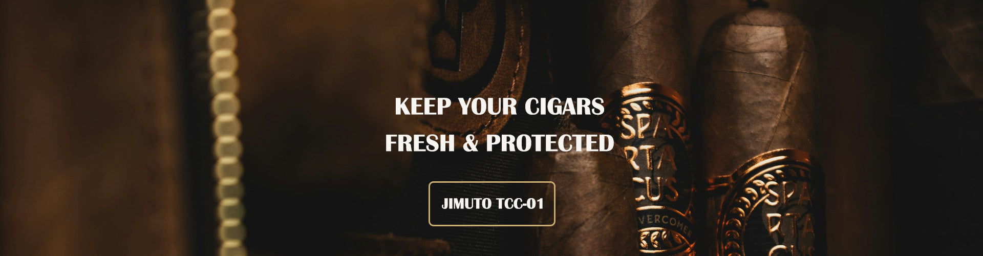2-finger leather cigar case