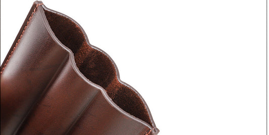 3-slot leather cigar case