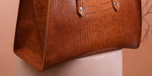 a luxury bag to be displayed on a desk