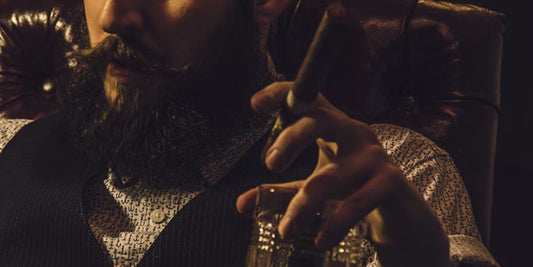 a man holds a cut ready cigar 