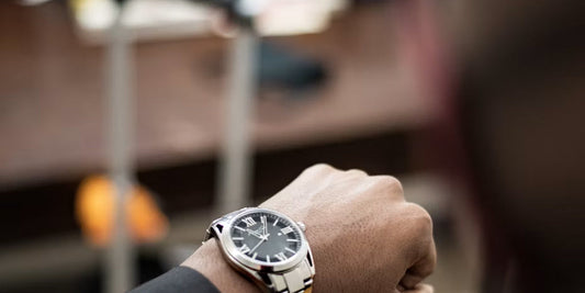 a man traveling wearing a rolex watch