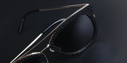 a pair of fashional eyeglasses