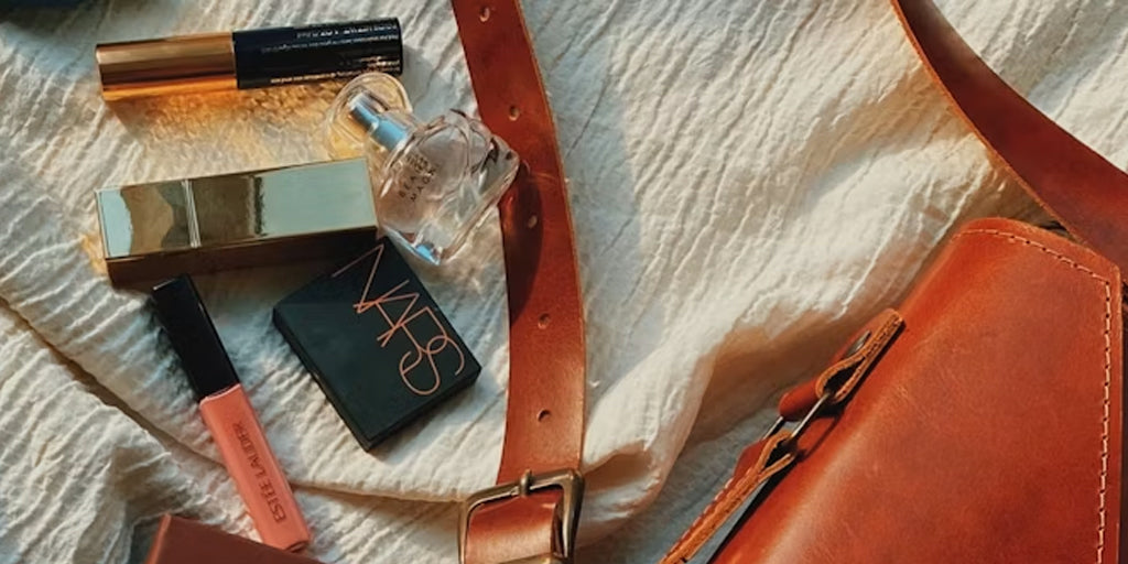 cosmetic bag and makeups