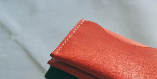 full-grain leather working