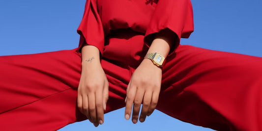 lady style wearing a watch