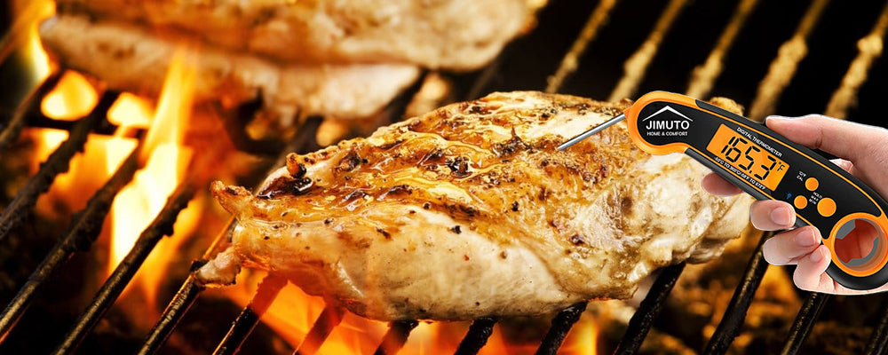 grill chicken with instant read meat thermometer