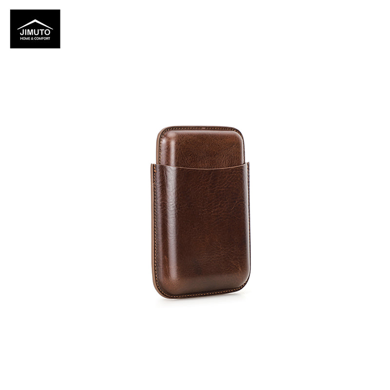 4-Finger Handcrafted Leather Cigar Case | JIMUTO TCC-CG