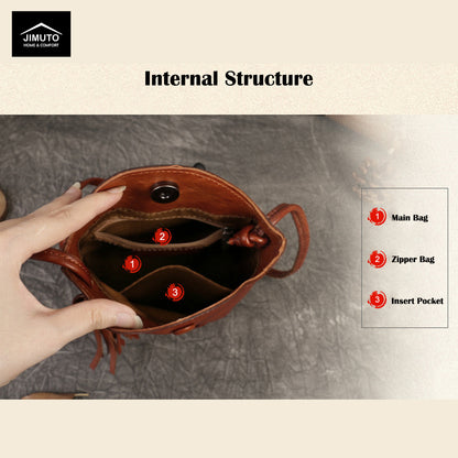 Handcrafted Top-Grain Leather Crossbody & Shoulder Bag |Ladies |  JIMUTO LBC