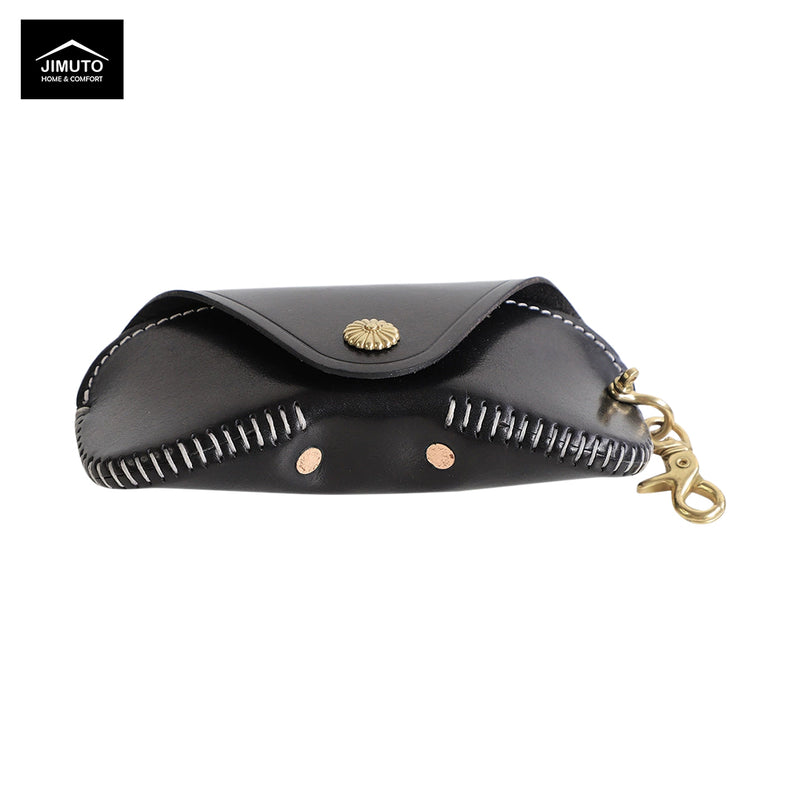 Handcrafted Top-Grain Leather Eyewear Case  |Unisex| JIMUTO JEC-BS