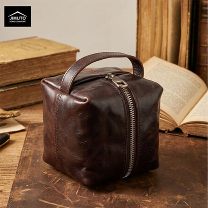 Vegetable-Tanned Leather Mini Bucket Bag | Unisex| JIMUTO LBB