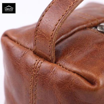 Vegetable-Tanned Leather Mini Bucket Bag | Unisex| JIMUTO LBB