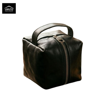 Vegetable-Tanned Leather Mini Bucket Bag | Unisex| JIMUTO LBB