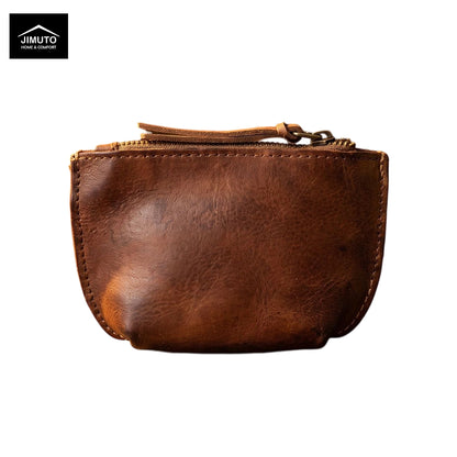 Handcrafted Vintage Leather Coin Clutch | Unisex| JIMUTO NLC