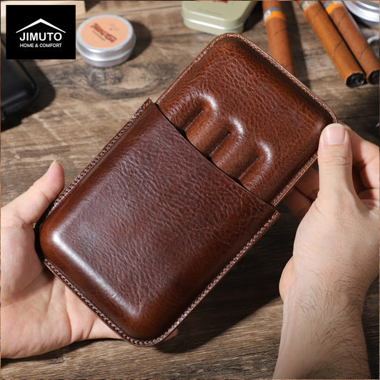 4-finger Leather Cigar Case JIMUTO TCC-CG