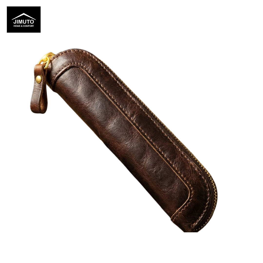 Handmade Top-Grain Cowhide Pen Sleeve | Unisex | JIMUTO VLC