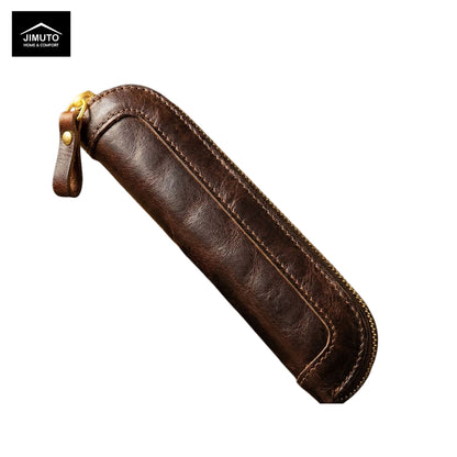 Handmade Top-Grain Cowhide Pen Sleeve | Unisex | JIMUTO VLC
