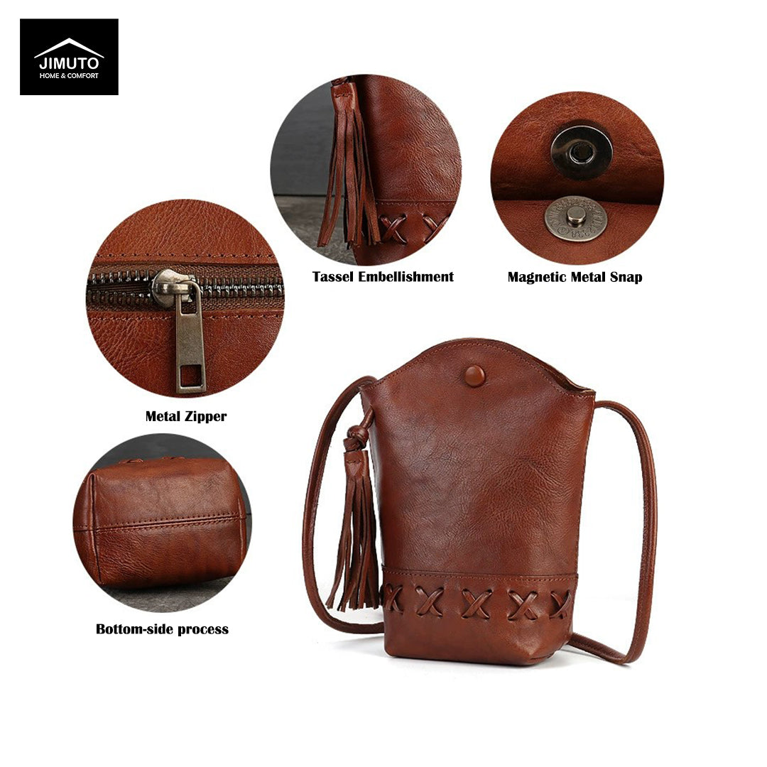 Handcrafted Top-Grain Leather Crossbody & Shoulder Bag |Ladies |  JIMUTO LBC
