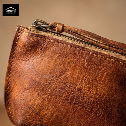 Handcrafted Vintage Leather Coin Clutch | Unisex| JIMUTO NLC