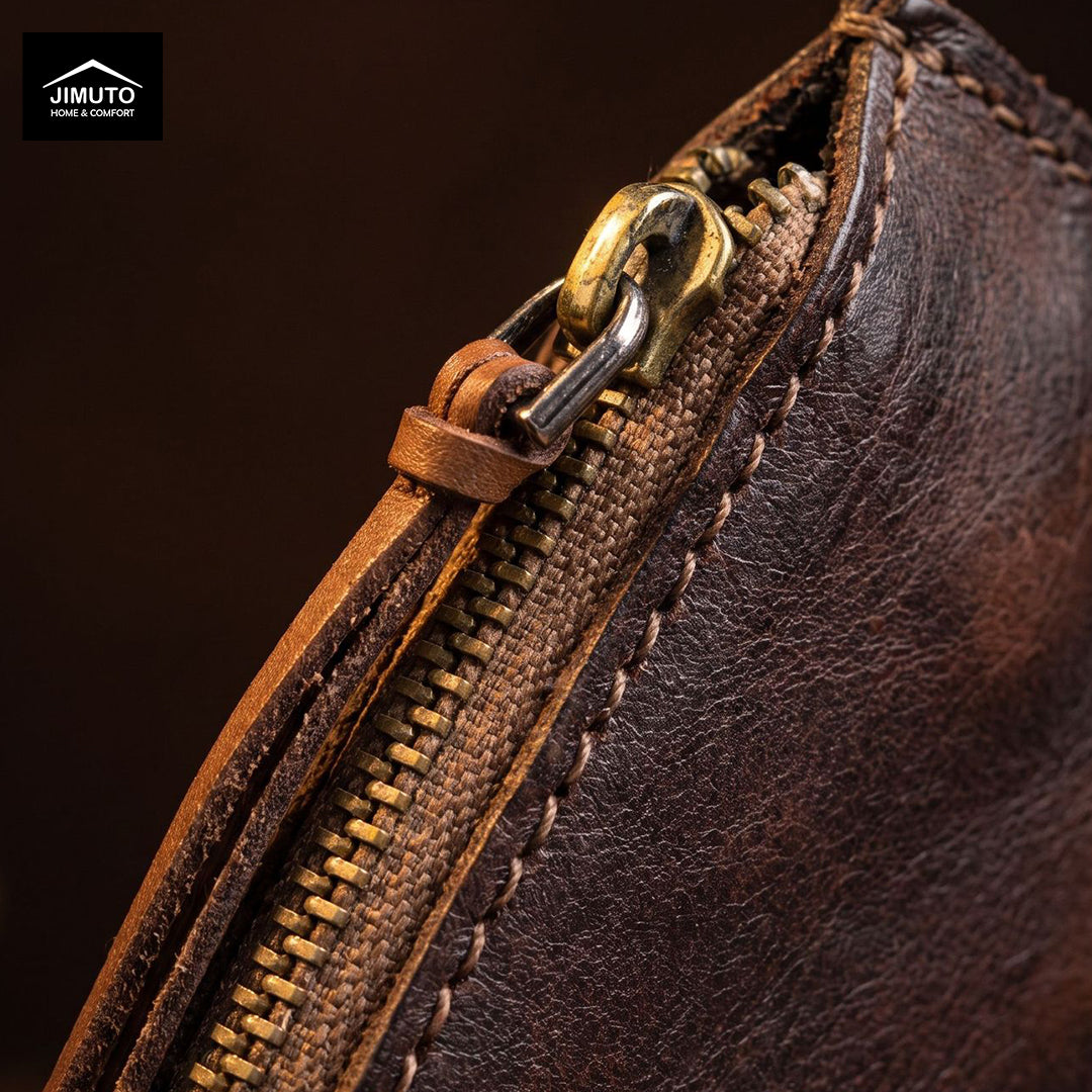 Handcrafted Vintage Leather Coin Clutch | Unisex| JIMUTO NLC