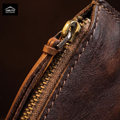 Handcrafted Vintage Leather Coin Clutch | Unisex| JIMUTO NLC