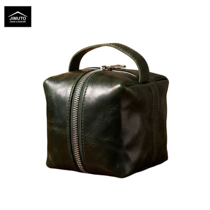 Vegetable-Tanned Leather Mini Bucket Bag | Unisex| JIMUTO LBB